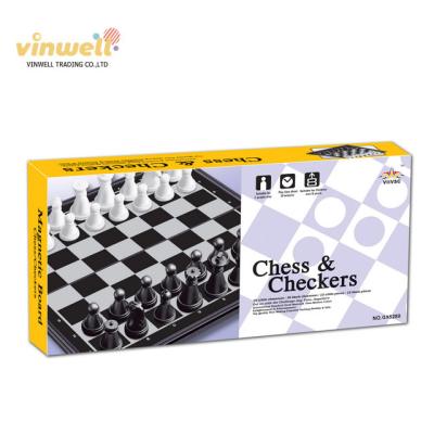 China Chess game toys children play funny games and black and white intelligence magnetic international chess for sale