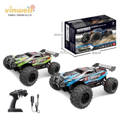 China 7.4V body with protection shutter 2.4G brushless high-speed remote control 4WD field competitive racing car for sale