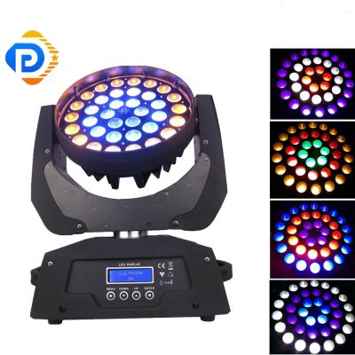 China Theme park led 36x12w moving head rgbw pixel control wash zoom circular stage light for sale