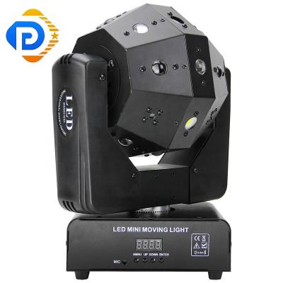 China Theme Park 16X3W RGBW Led Party KTV LED Magic Beam Laser Light Disco Ball Unlimited Rotating Moving Head Light for sale