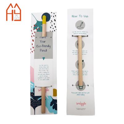 China Promotional Pencil Factory One Implantable Tree Graphite Pencil With Seed Gift Eco-Friendly Wooden Pencil for sale