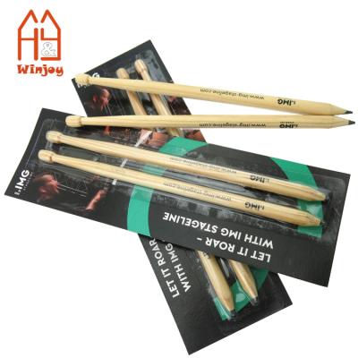 China Commercial Classic Maple Drumstick Wooden Pencil for Kids Office Toy School Supplies Drummer Gifts for sale