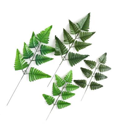 China Fashional Hot Selling Simulation Artificial Silk Fern Leaves Decorative Plant for sale