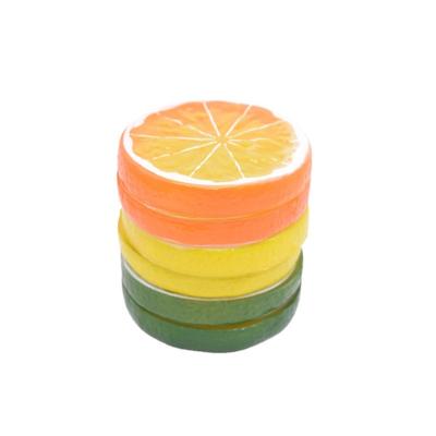 China Home decor. Simulation Lemon Slices Fruit Mini Small Model Party Kitchen Plastic Artificial Slices Wedding Decoration for sale