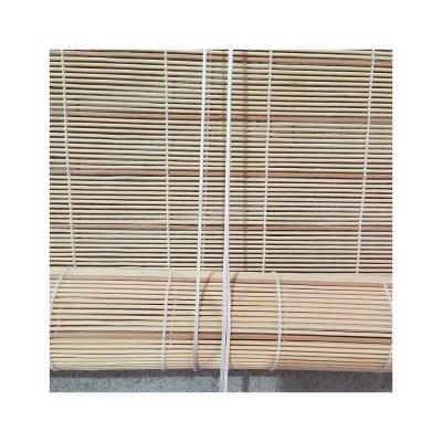 China Minimalist Colored Slats Bamboo Blind And Bamboo Curtains Window Curtain Shade for sale