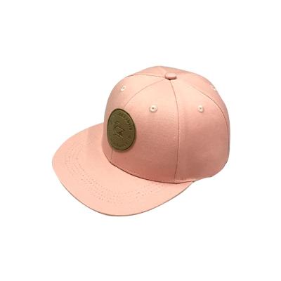 China Wholesale JOINT good quality leather patch embossed sanpback caps kids custom embroidery hats flat brim hip hop cap hat for sale