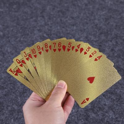 China New 24k Gold Foil Entertaiment Playing Cards Playing Cards Gold Playing Cards for sale