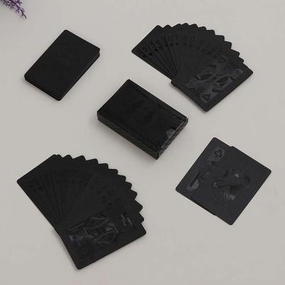 China Entertaiment Playing Cards Custom Printing Luxury Custom Logo Poker Black Gold Foil Playing Cards Playing Cards for sale