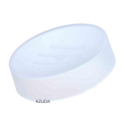 China Minimalist AZUDA_ Matte Transparent Plastic Soap Dish Soap Holder for sale