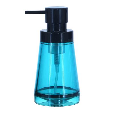 China Minimalist AZUDA_Green Plastic Foaming Soap Dispenser Transparent With Black Top for sale