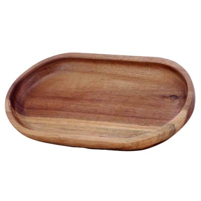 China AZUDA_Deep Color Nature Acacia Vanity Tray Sustainable Bathroom Tray for sale