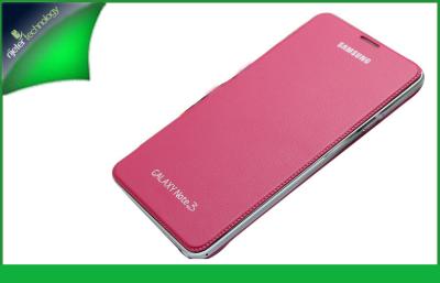 China Ultra Slim Galaxy Note 3 Flip Cover Samsung Leather Phone Case Pink for sale