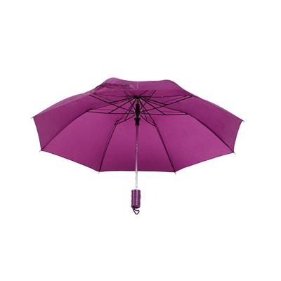 China Factory offer large size 2 purple cheap small umbrella automatic top umbrella folds for sale for sale