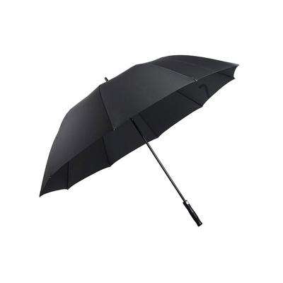 China Classic Design Giant Oversized 68inch Fiberglass Windproof Black Automatic Golf Umbrella for sale