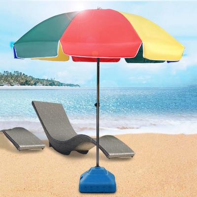 China Wholesale Custom Logo Print Sun Outdoor Beach Umbrella for sale