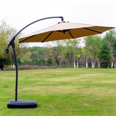 China Rotatable pole to adjust different patio oversized base large outdoor parasol deck restaurant directions umbrella for sale