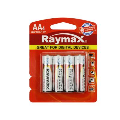 China Toys Raymax Performance Wholesale OEM Super Private Label LR6 am3 1.5v 2800mAh AA Alkaline Battery for sale