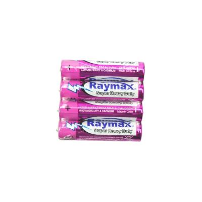 China Toys Raymax 4pcs Heavy Duty Zinc Manganese Carbon Dry Battery AC 1.5v R03 um-4 For Toys for sale