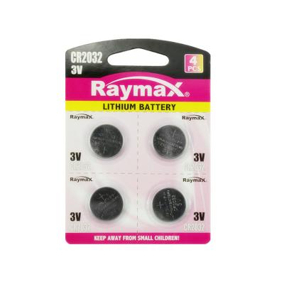 China Home Appliances Raymax factory supply best price OEM 240mAh 3v CR2032 lithium button cell CR batteries for medical device for sale