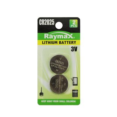 China Raymax Home Appliance Factory Directly CR2025 Lithium Battery 3v Button Cell Batteries For Toys for sale