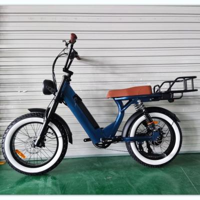 China Best selling aluminum alloy electric scooter 48v 500w 750w moped bike pedal assist with lithium battery in frame on factory price for sale