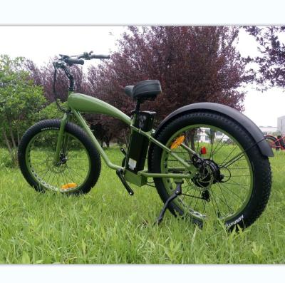 China Cheap Aluminum Alloy Fashion Vintage E Bike Fat Tire 500W 750W Electric Bicycle China With Promotional Price for sale