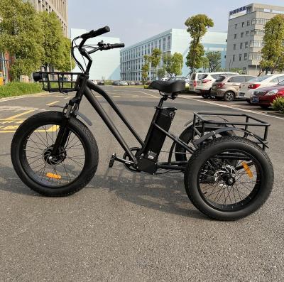 China Custom logo 2022 long term 3 wheel 48v 500w 750w electric cargo bike scooter with high quality made in china for sale