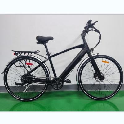 China Wholesale High Quality Cheap Ebike City 250W 350W Aluminum Alloy 28 Inch Battery Hybrid Hidden Electric Bicycle Bike With Custom Logo for sale