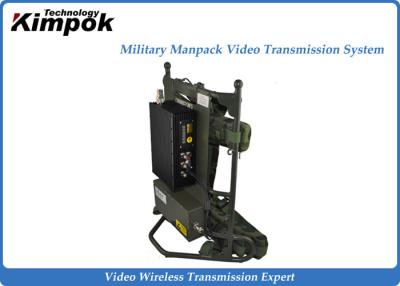 China Man Pack Mobile COFDM Video Transmitter System For Soldiers Dust Proof for sale