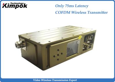 China Low Latency Cofdm Video Transmission 300-900Mhz Manpack Wireless AV Sender Encrypted for sale