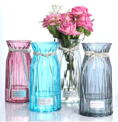 China Beautiful new household products glass vases in a variety of colors and shapes, must for home decor for sale