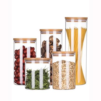 China Low Price Sale Viable Glass Bottle Circular Shape Storage Viable Jar for sale