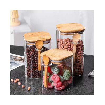 China Super Cost Effective Luxurious Storage Convenience Storage Large Glass Jar For Kitchen for sale