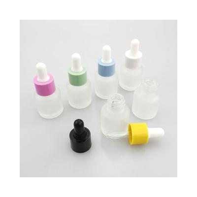 China Storage Convenience Best Exquisite Glass Dropper Bottle Round Apply To For Cosmetic for sale