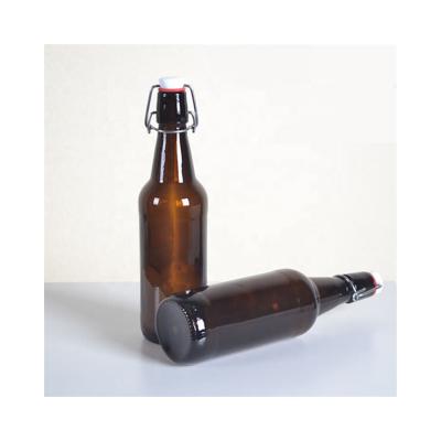 China China Supplier Wholesale Convenient Storage Amber Glass Beer Bottles Convenient For Beverage Industry for sale