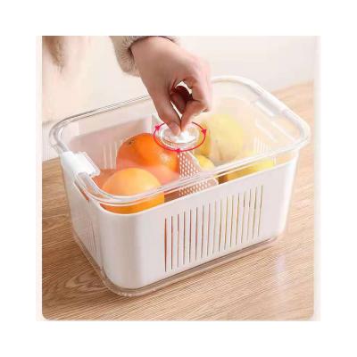 China Storage Convenience Wholesale Price Storage Box Luxury Glass Kitchen For Fridge for sale