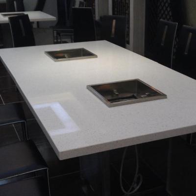 China Modern crystal quartz countertops,quartz dining table,quartz windowsill for sale