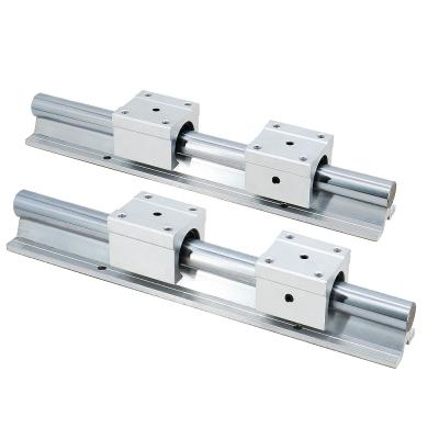 China 2pcs 12mm Long Rail SBR12 L600mm Support Round High Quality Linear Guide Rail + 4pcs SBR12UU Slide Block For for sale