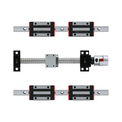 China High quality and high cnc machine linear guide 2 PCS HGH20 and ball screw 1 SET SFU1605-C7 with nut +housing+support+coupling for sale