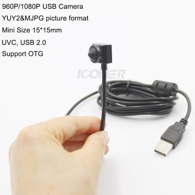 China China Wholesale Mini Video Face Recognition Pinhole 720/1080P 30fps 15*15mm USB Camera For Windows Linux Mac System With OTG UV-C for sale