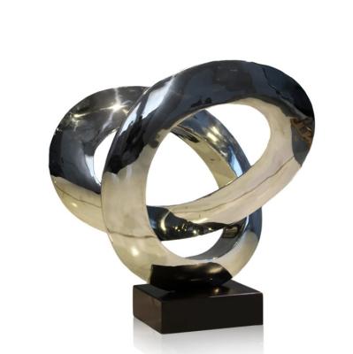 China China Custom Large Stainless Steel Statue Abstract Garden Metal Sculpture for sale