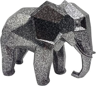 China Worlwide High Quality Modern Geometric Elephant Decor Statues Home Accessories Carve Resin Crafts Ornaments for sale