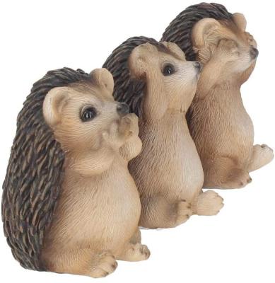 China The Other Nordic Resin Open Hedgehog Figurine Art Sculpture Ornaments Home Decoration for sale