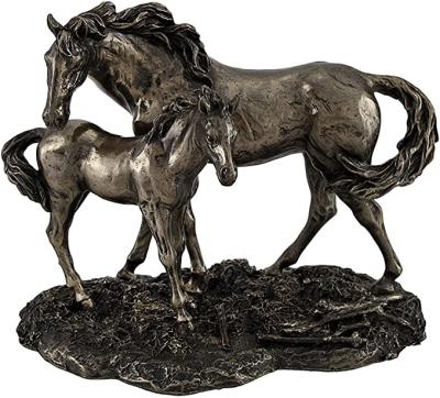 China World's Best Selling Colt Wild Horses Sculpture Desk Decor Animal Ornament for sale