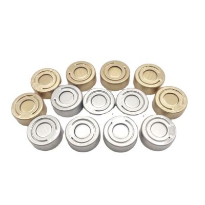 China Non Spill Wholesale 20mm Medicinal Aluminum Tear Off Vial Caps Pull Ring Cover for sale