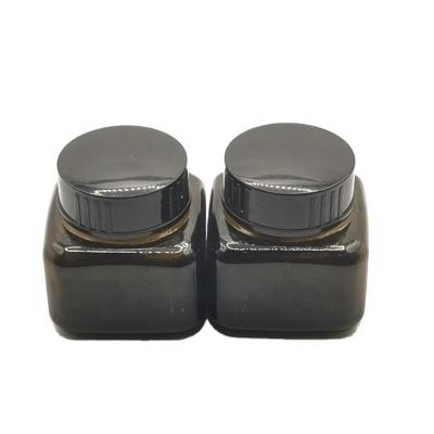 China Cosmetic Wholesale 20g amber low price glass eye cream jar eye cream bottle with lid for sale