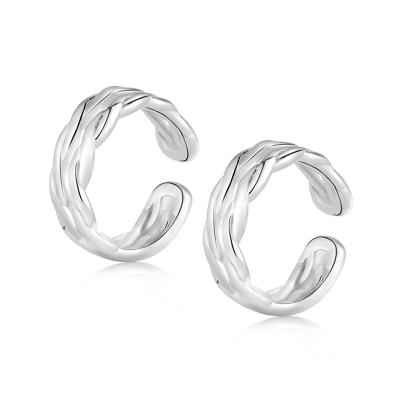 China FASHIONABLE Twist Jon S925 Personality Handmade Earrings Ladies Sterling Silver Earrings Fashion Korean for sale