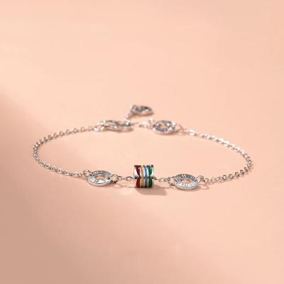 China Casual/Sporty Women 925 Sterling Silver Luxury Jon Jewelry Silver Color Small Size Fashion Bangle Bracelet for sale