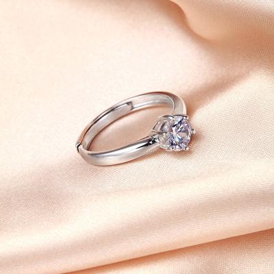 China Jon's Romantic Ring S925 Sterling Silver Ladies Couple Handmade Ring Fashion Wire Wrapped Crystal for sale