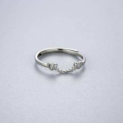 China Trendy Simple Jon Fashion Jewelry s925 Sterling Silver Wedding Ring Very Gold Plated Ring for sale